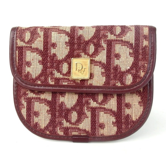 Dior Handbags - Christian Dior Trotter Vintage Coin-purse Leather Canvas